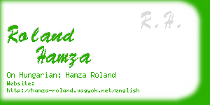 roland hamza business card